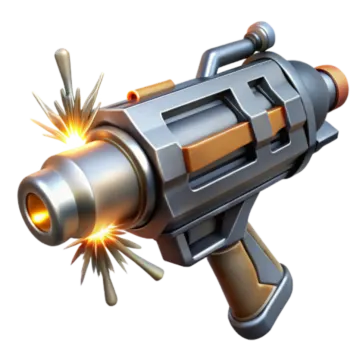 a toy gun with sparks coming out