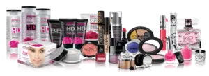 a variety of makeup products