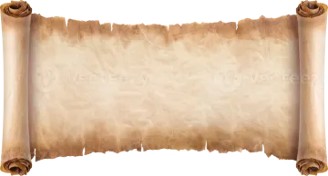 an old scroll on a white background