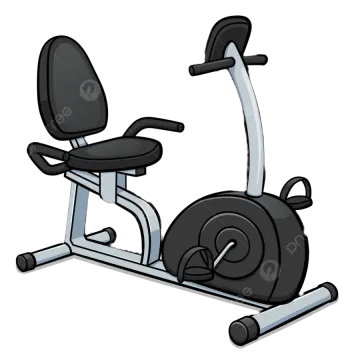 a black and white exercise bike