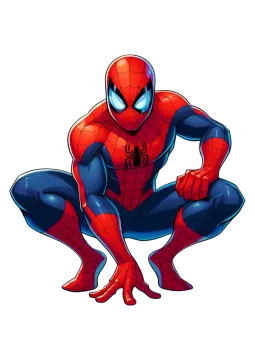 a drawing of the amazing spider