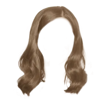 a drawing of a woman with long brown hair