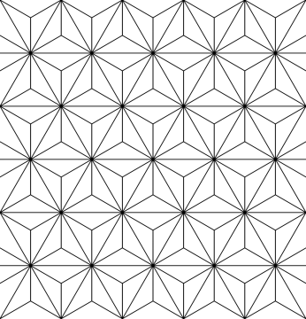 a black and white geometric pattern