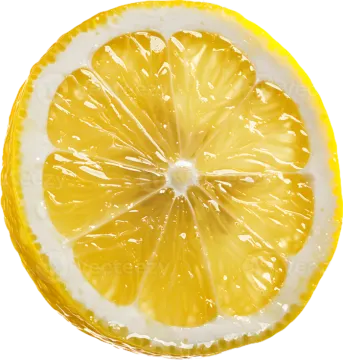 a slice of lemon
