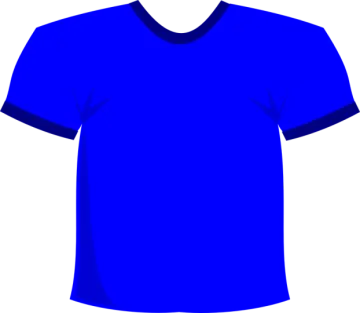 an image of a blue t - shirt