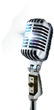 an old fashioned microphone on a white background