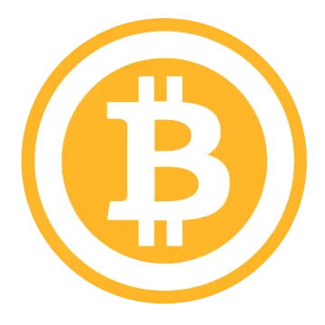 the bitcoin logo on a white background