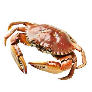 a crab on a white background