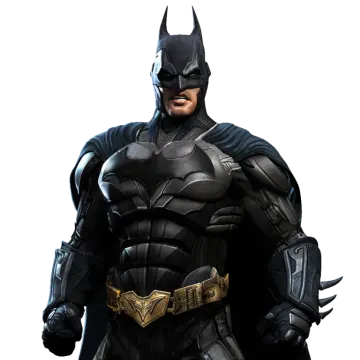 a man dressed as batman standing in front of white background