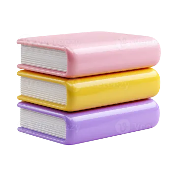 three books stacked on top of each other books