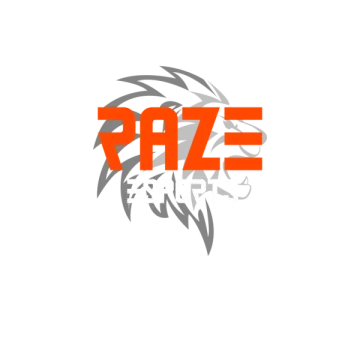 a lion head with the word pze on it