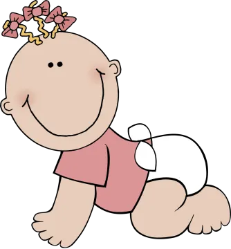 a baby girl with a bow on her head