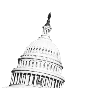 a black and white photo of the capitol building