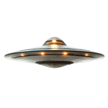 an image of a spaceship flying in the sky