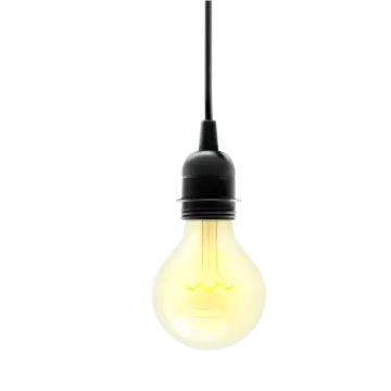 a light bulb that is hanging from the ceiling