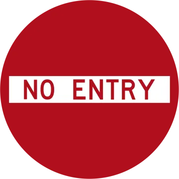 no entry sign