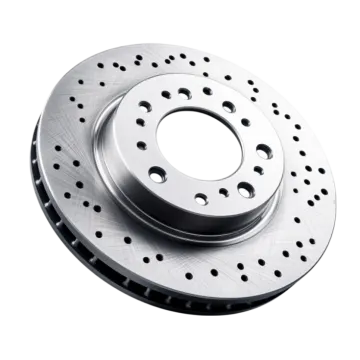 a brake disc on a white background