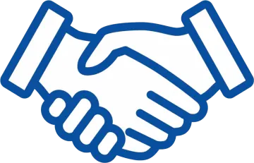 two hands shaking over each other hands