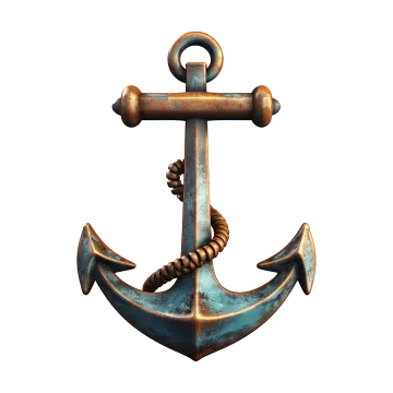 an anchor on a white background