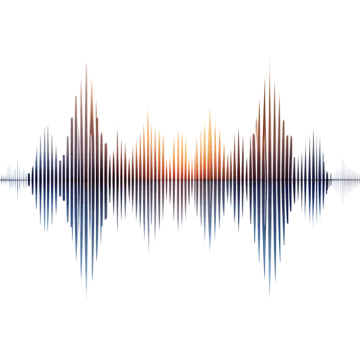 a sound wave on a white background