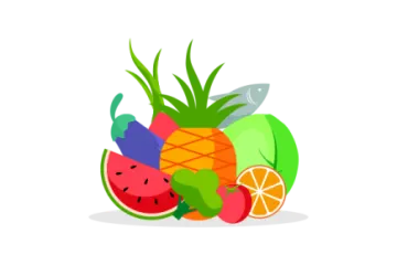 a fruit bowl filled with different fruits and vegetables