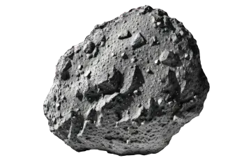 a rock on a white background