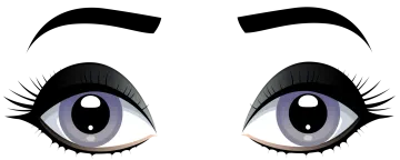 the eyes of an anime character