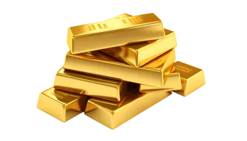 a pile of gold bars