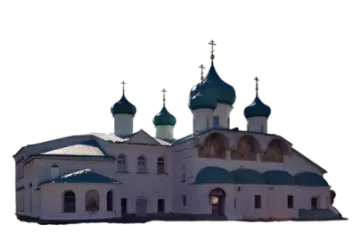 an image of a church on a hill
