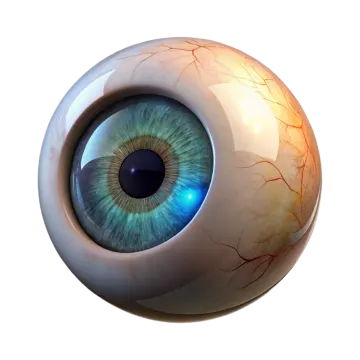a close up of an eye with the pupil visible