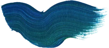 a blue brush stroke on a white background