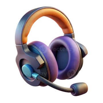 a headset with a microphone