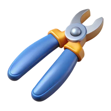 a pair of pliers on a white background