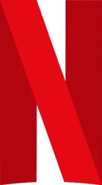 the letter n in red and white