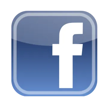 a blue button with the facebook logo on it