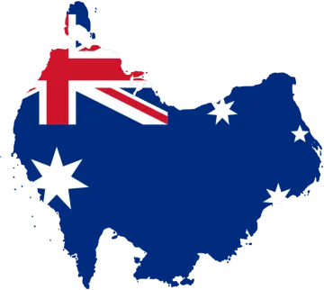 a map with the flag of new zealand