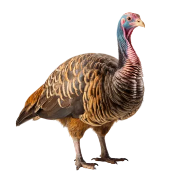 a turkey on a white background