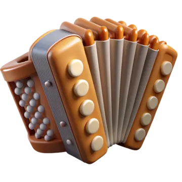 a close up of an accordion