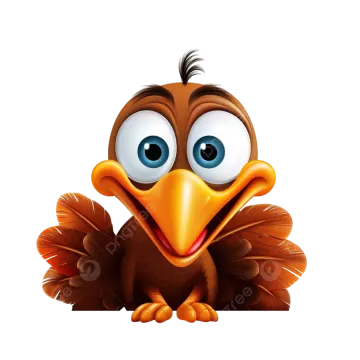 a cartoon bird with big eyes peeking out from behind a blank sign