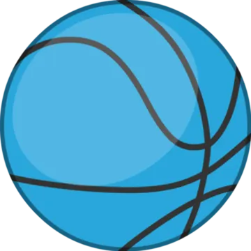 a blue basketball ball