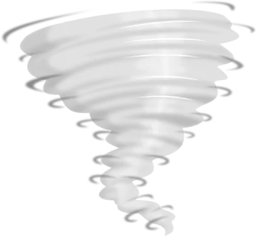 a tornado on a white background