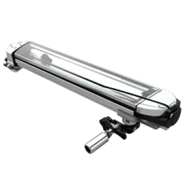 an image of a chrome toilet roll bar