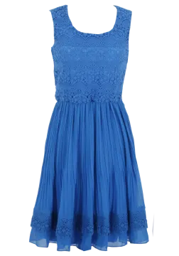 a blue dress on a white background