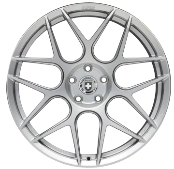 a wheel with a silver finish