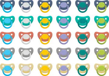 a variety of different colored masks