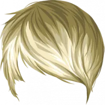 a man's head with blonde hair