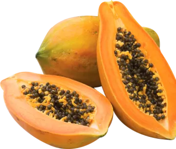 a couple of papas cut in half