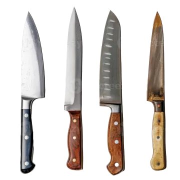 four different types of knives