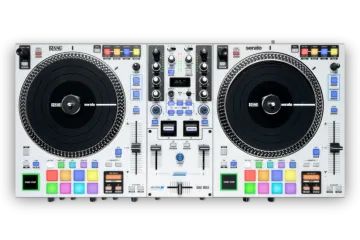 a dj's turn controller with two decks