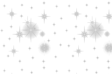 silver stars on a white background